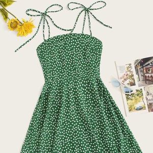 SHEIN Ditsy Floral Zip Back Cami Dress